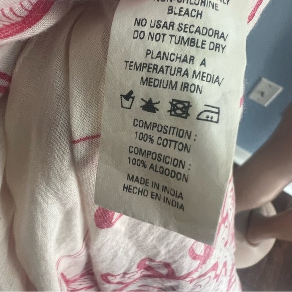 OndandeMar Red and Cream Patterned Fish Swim Cover Up - Picture 8 of 8